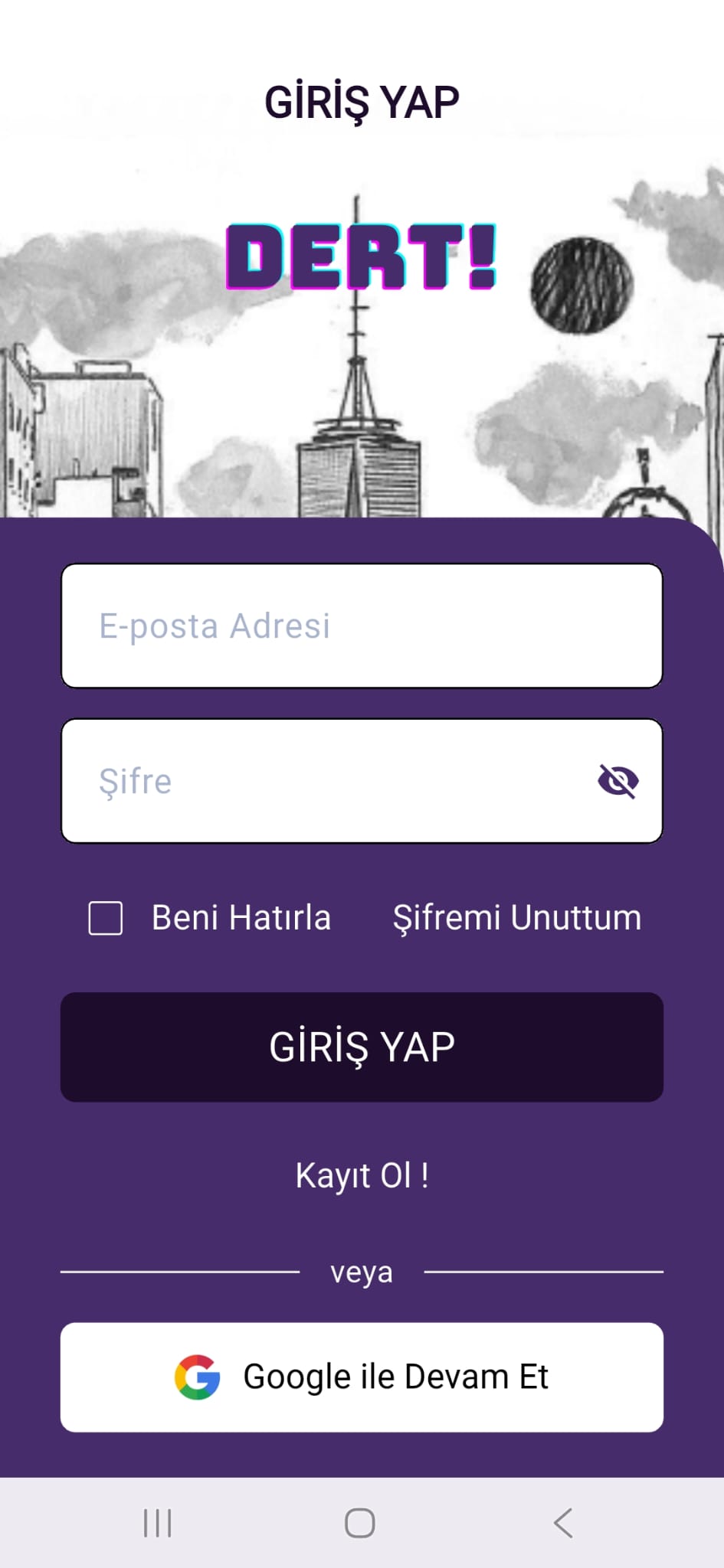 Giriş Ekranı